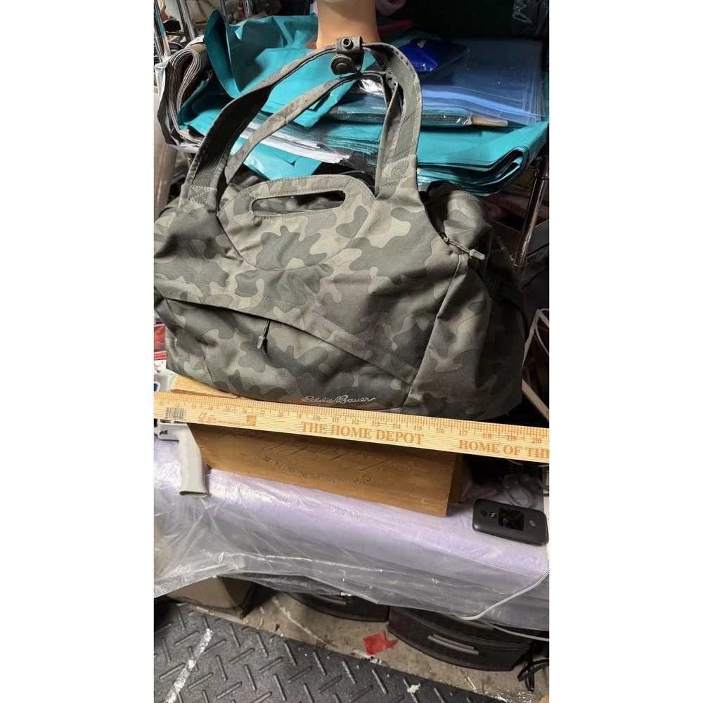 Eddie Bauer Camouflage Duffle Bag Gym Travel‎ Carry On Camo One Size